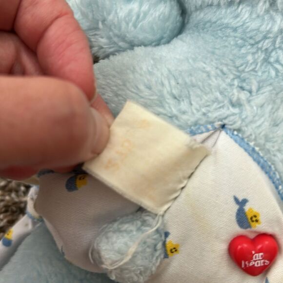 Vintage 1983 Care Bears Blue Baby Star Kenner 80s Stuffed Animal - Picture 5 of 7
